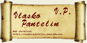 Vlaško Pantelin vizit kartica